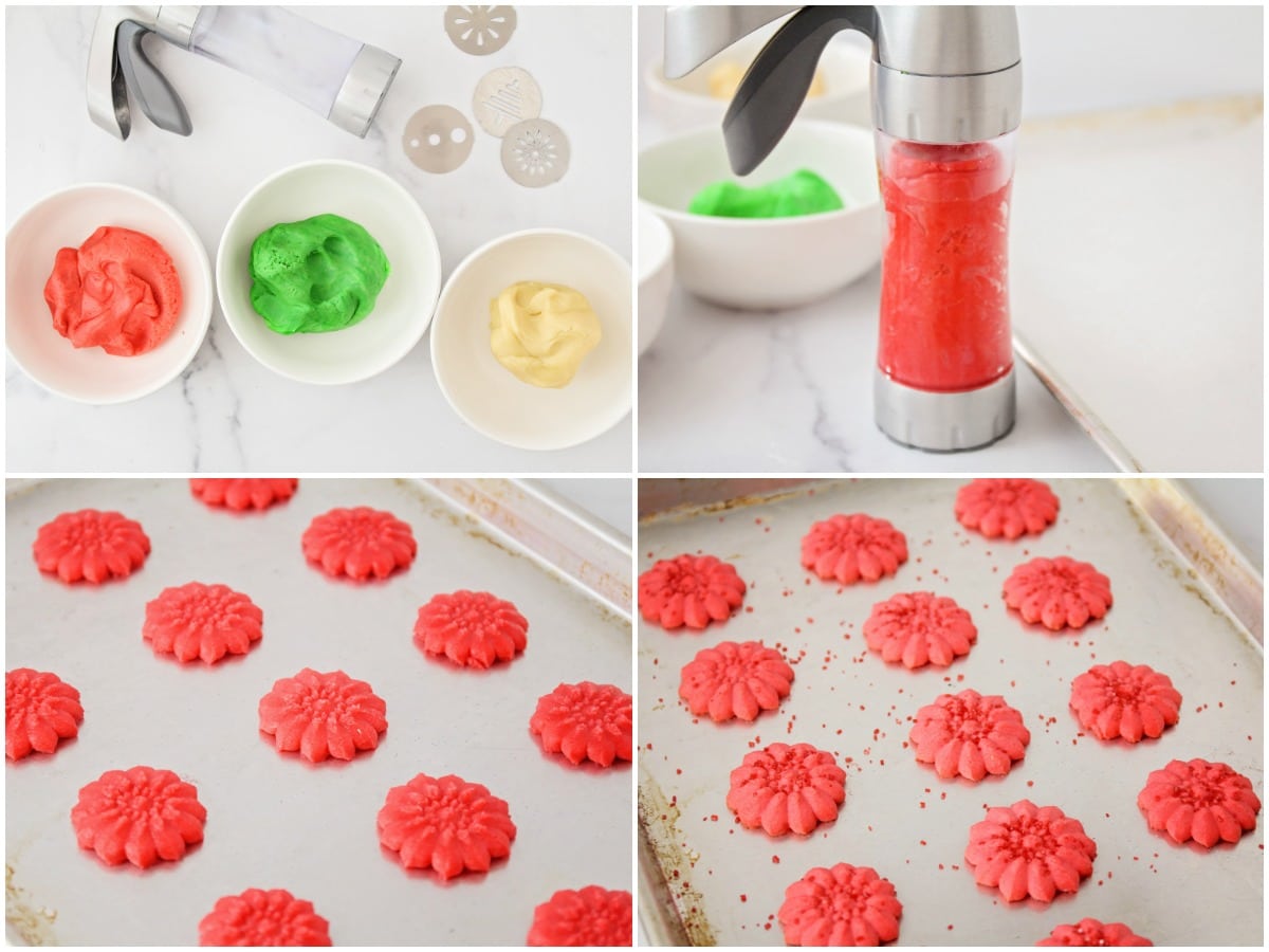 How to make spritz cookies with a cookie press