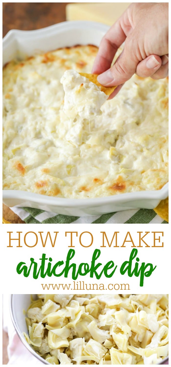 Artichoke Dip {SO Easy, SO Cheesy!} Lil' Luna