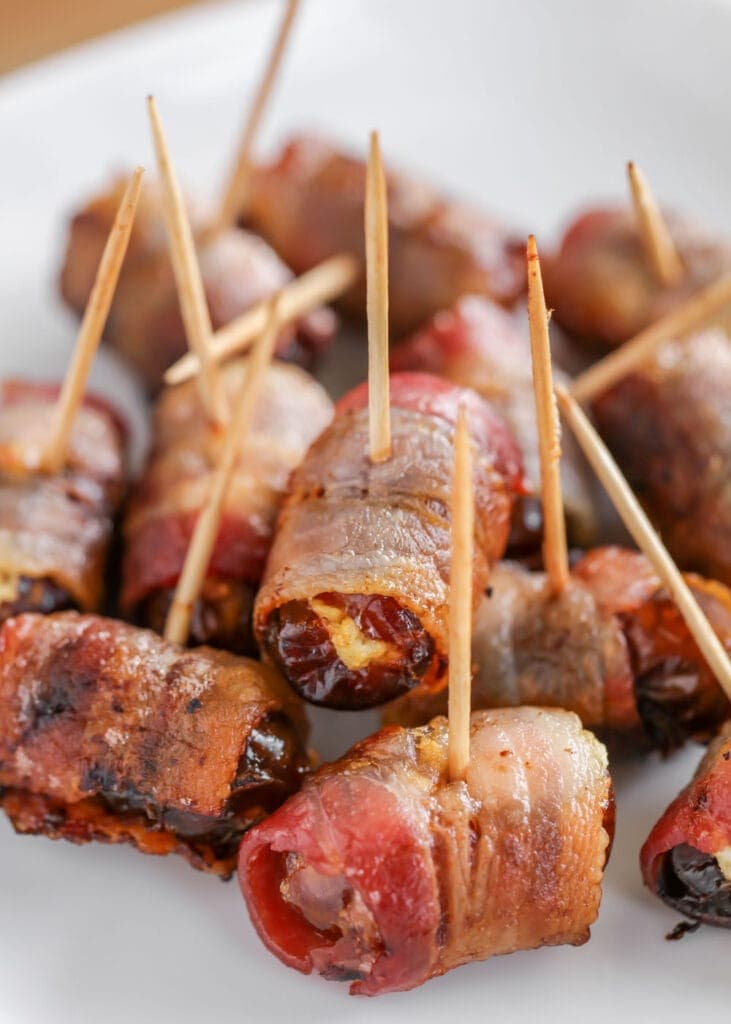 Bacon Wrapped Dates {Stuffed with Goat Cheese} Lil' Luna