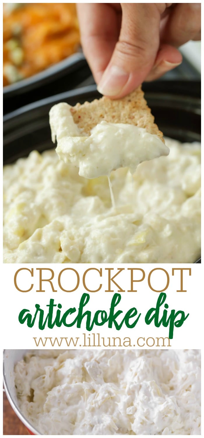 Slow Cooker Artichoke Dip {Great for Making Ahead!} Lil' Luna