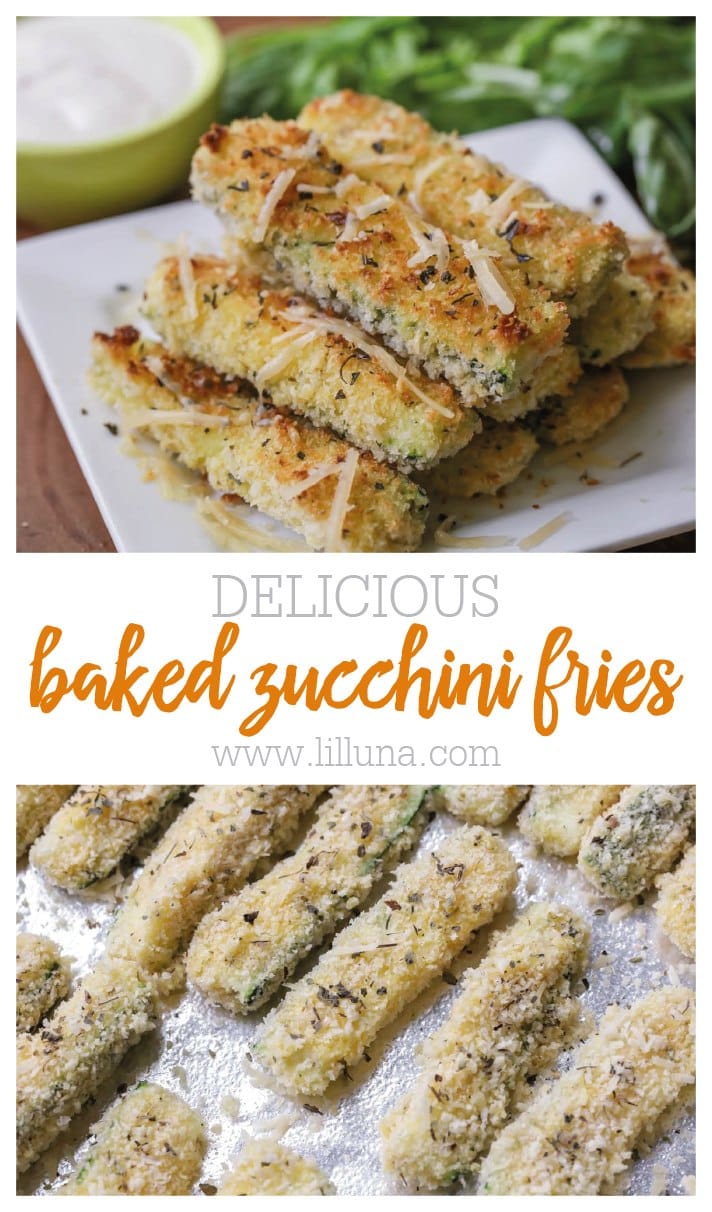 Baked Zucchini Fries Recipe (+VIDEO) | Lil' Luna
