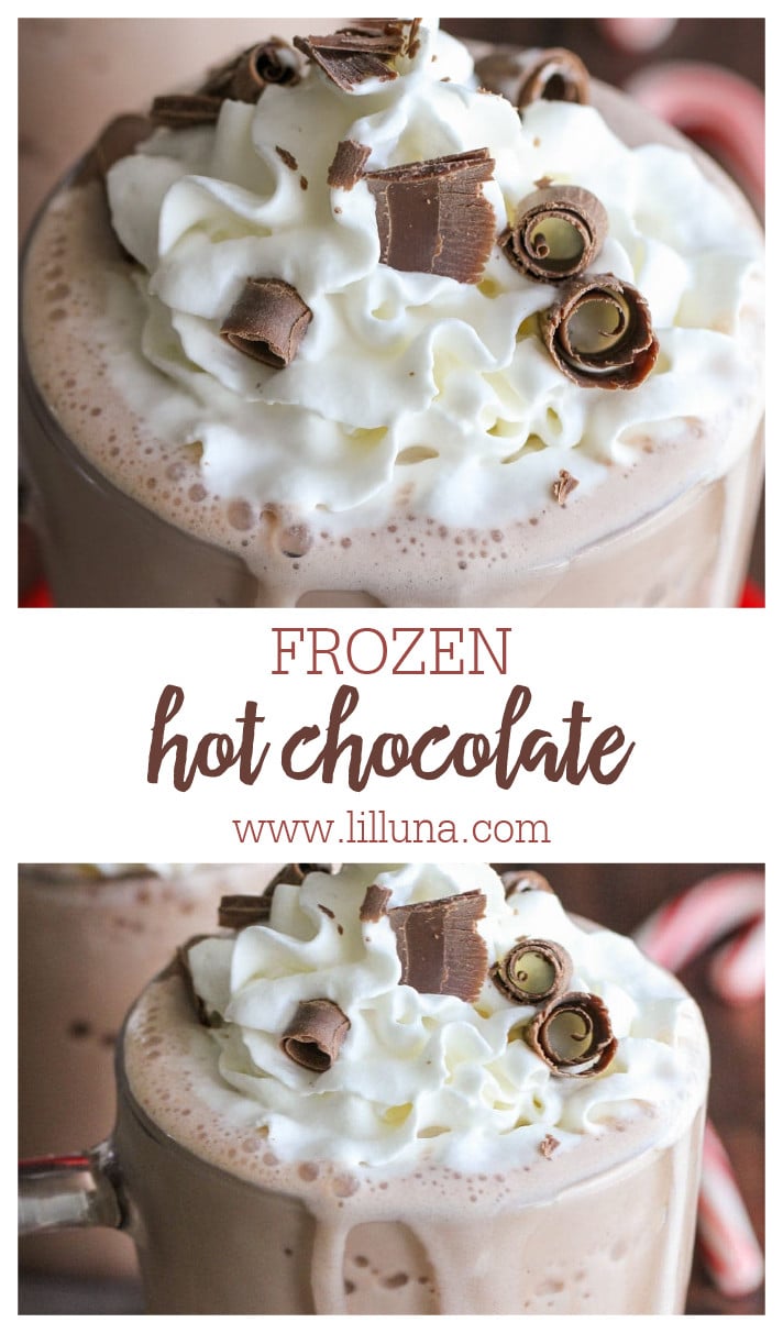 Frozen Hot Chocolate Recipe {3 Ingredients!} Lil' Luna