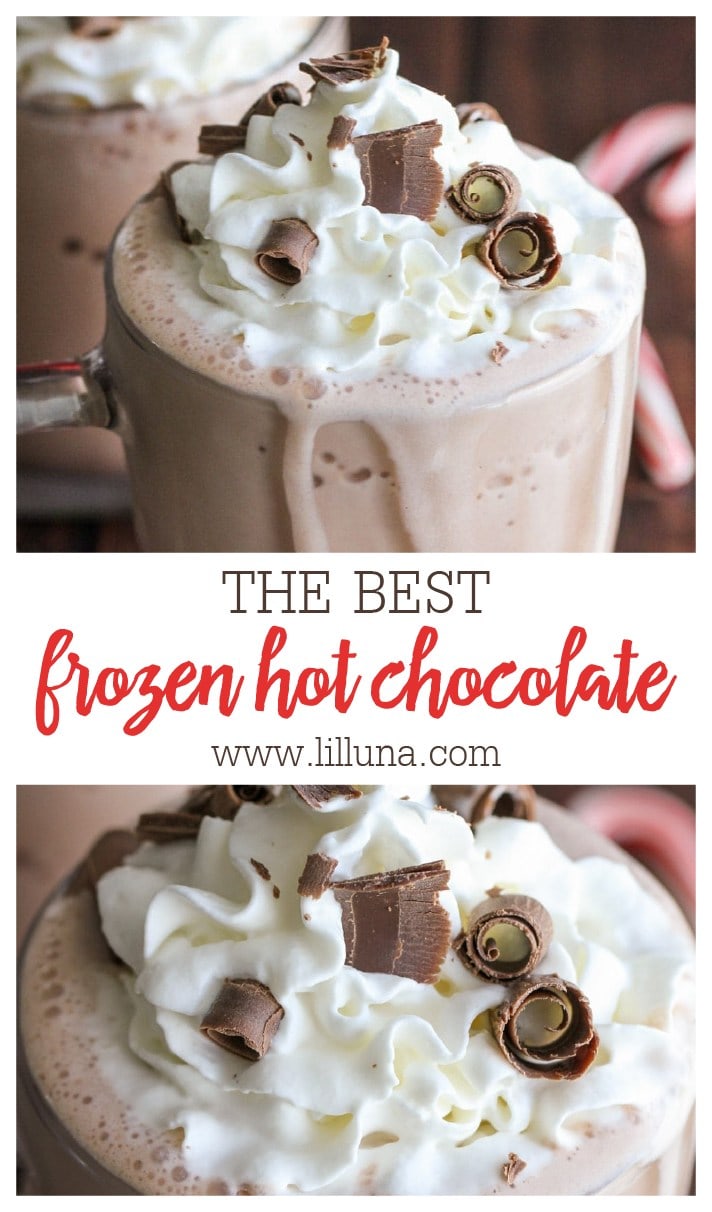 Frozen Hot Chocolate Recipe {3 Ingredients!} Lil' Luna
