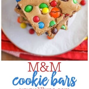 M&M Cookie Bars {Ready in 30 Minutes!} | Lil' Luna