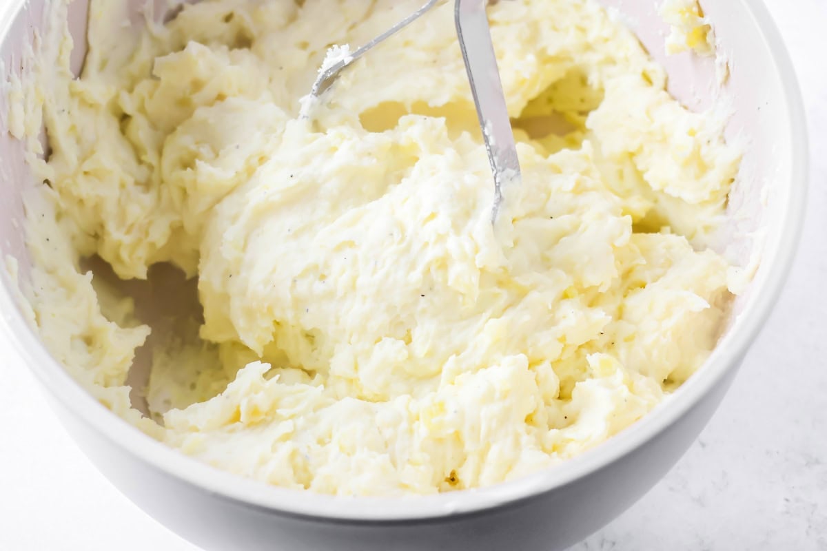 Mashed potatoes for thanksgiving casserole.