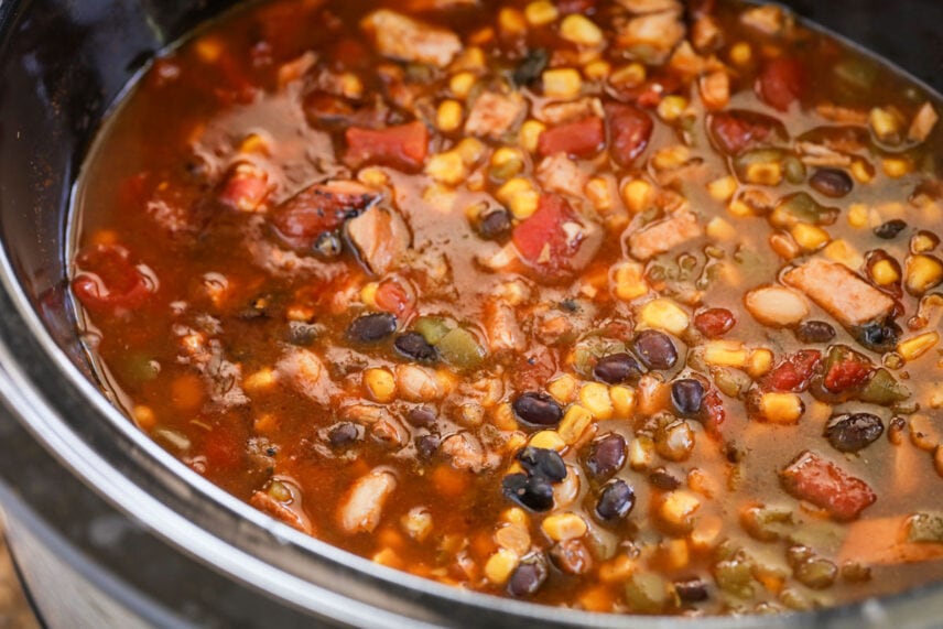 Easy Crock Pot Turkey Chili {Plus Stovetop Instructions} | Lil' Luna