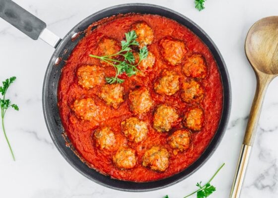 BEST Italian Meatball Recipe {Quick + Easy TOO!} | Lil'Luna