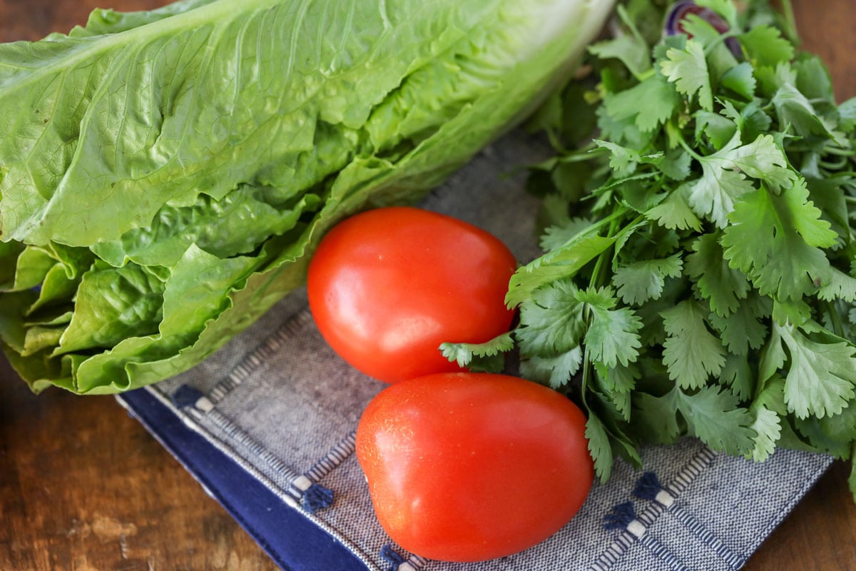 Fresh ingredients for Southwest Caprese Salad recipe