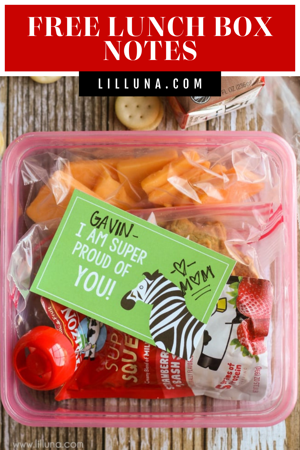 Lunch Box Text FREE Printable Lunch Box Notes + Jokes | Lil' Luna