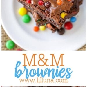 Mini M&M Brownies  Paper and Ink Imaginings