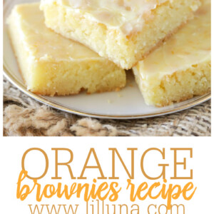 Orange Brownies Recipe | Lil' Luna