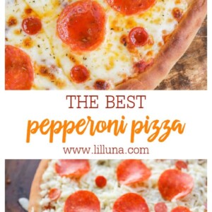 Homemade Pepperoni Pizza {From Scratch!} + VIDEO | Lil' Luna