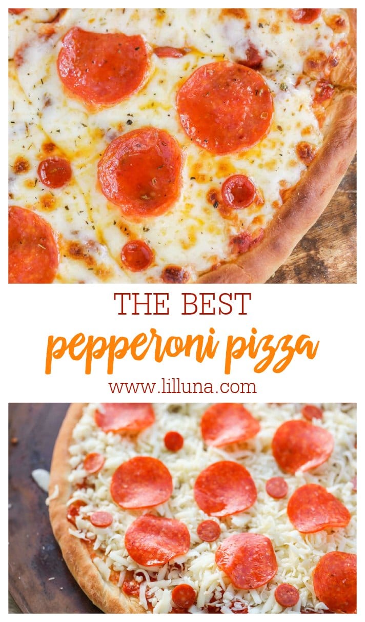 Homemade Pepperoni Pizza {From Scratch!} + VIDEO | Lil' Luna