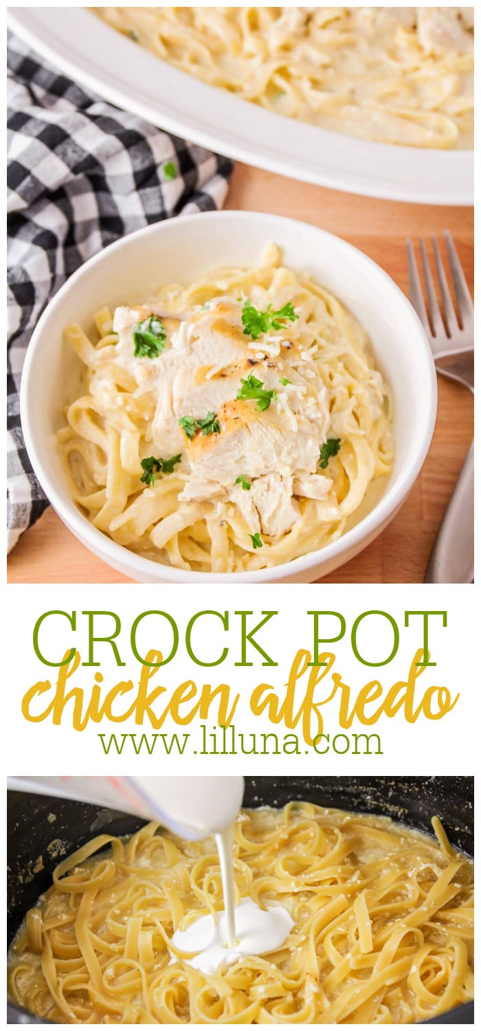 Crock Pot Chicken Alfredo Easy Make Ahead Meal Lil Luna 1012