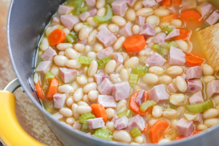 EASY Ham and Bean Soup {30 Minute Meal} Lil' Luna