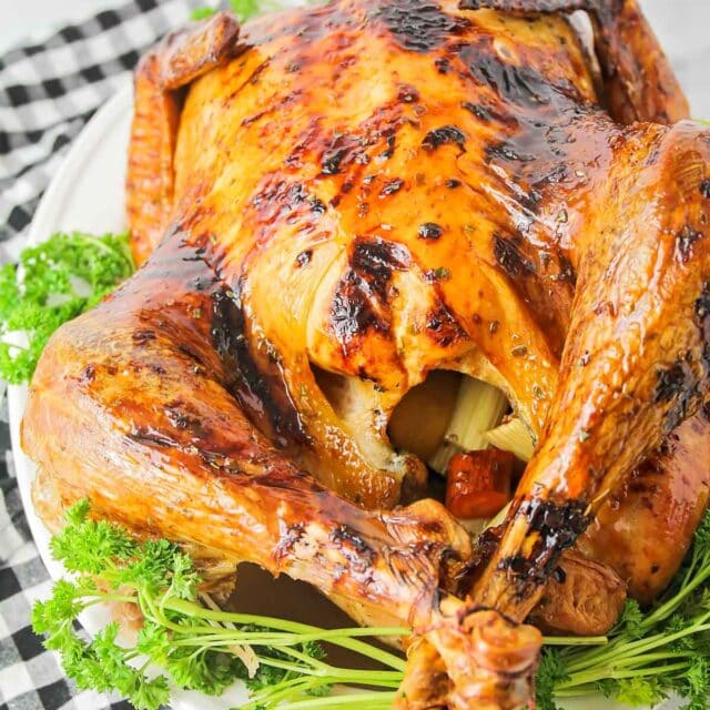 The BEST Roast Turkey Recipe {with Herb Glaze} Lil' Luna