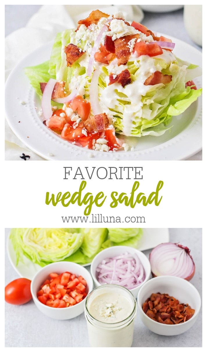 The BEST Wedge Salad {Ready in Minutes} | Lil'Luna