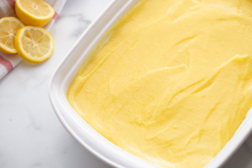 How to make lemon lush process pictures