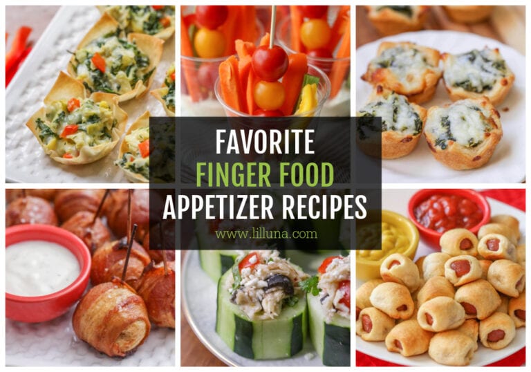 60+ Finger Food Appetizers {No Hassle and Easy to Eat!} | Lil' Luna