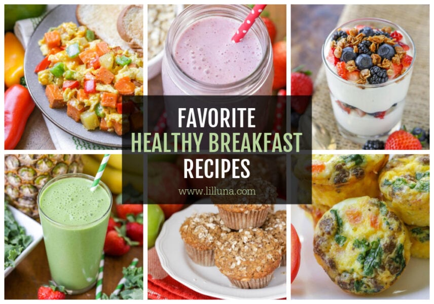 35+ Healthy Breakfast Ideas {Smoothies, Eggs, Muffins + More!} | Lil' Luna