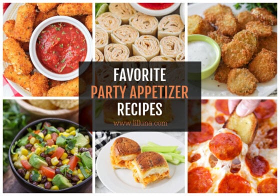 30+ Party Appetizers {Dips, Finger Foods + More!} | Lil' Luna