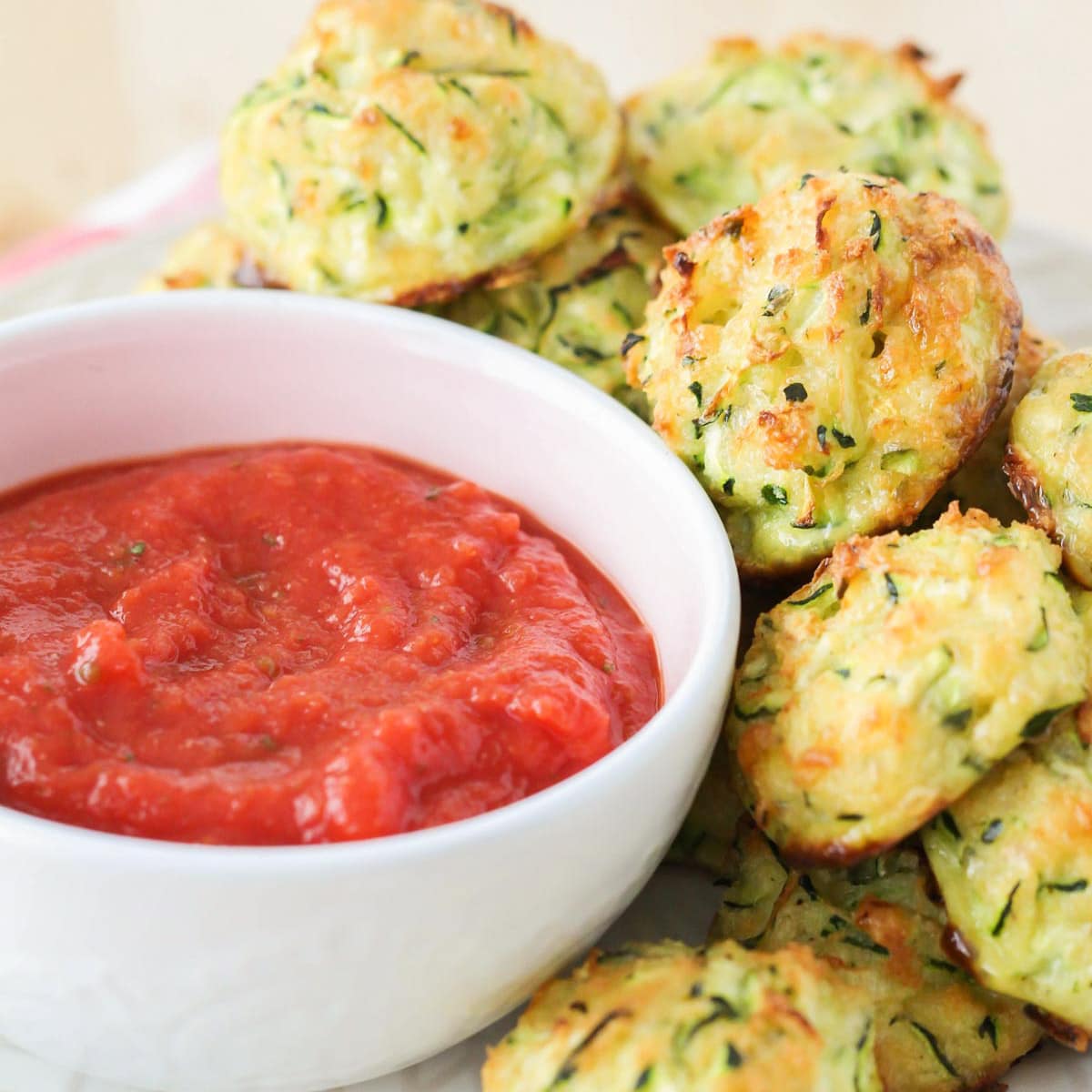 Cheesy Zucchini Tots {A Healthier Option!}