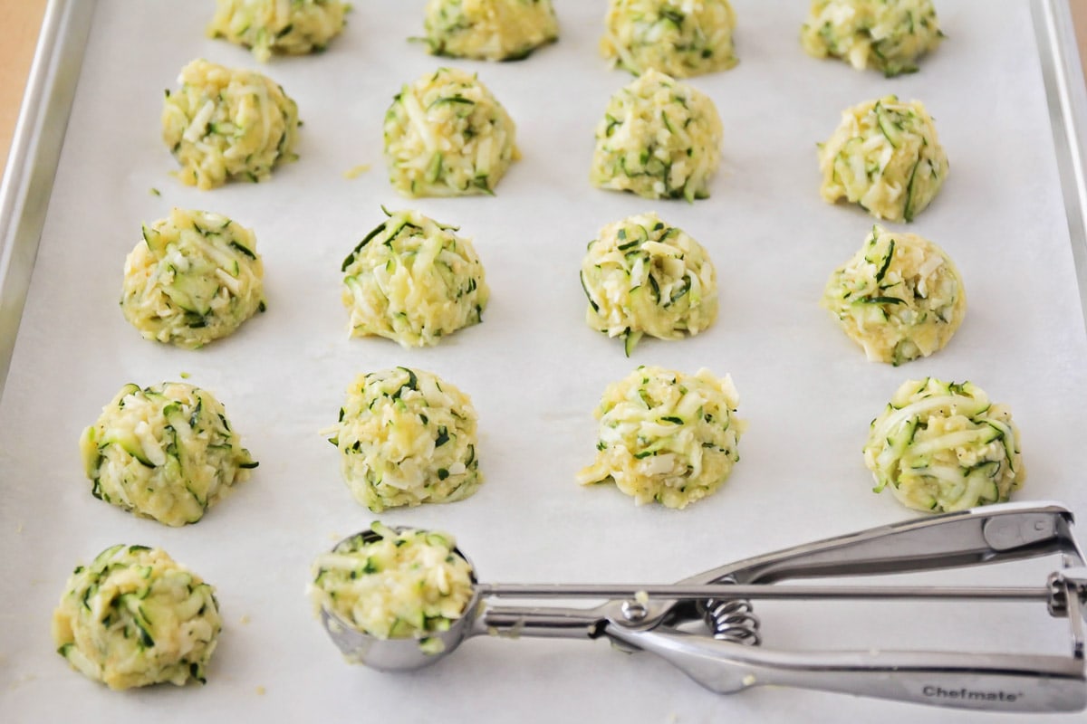 How to make Zucchini tots process picture