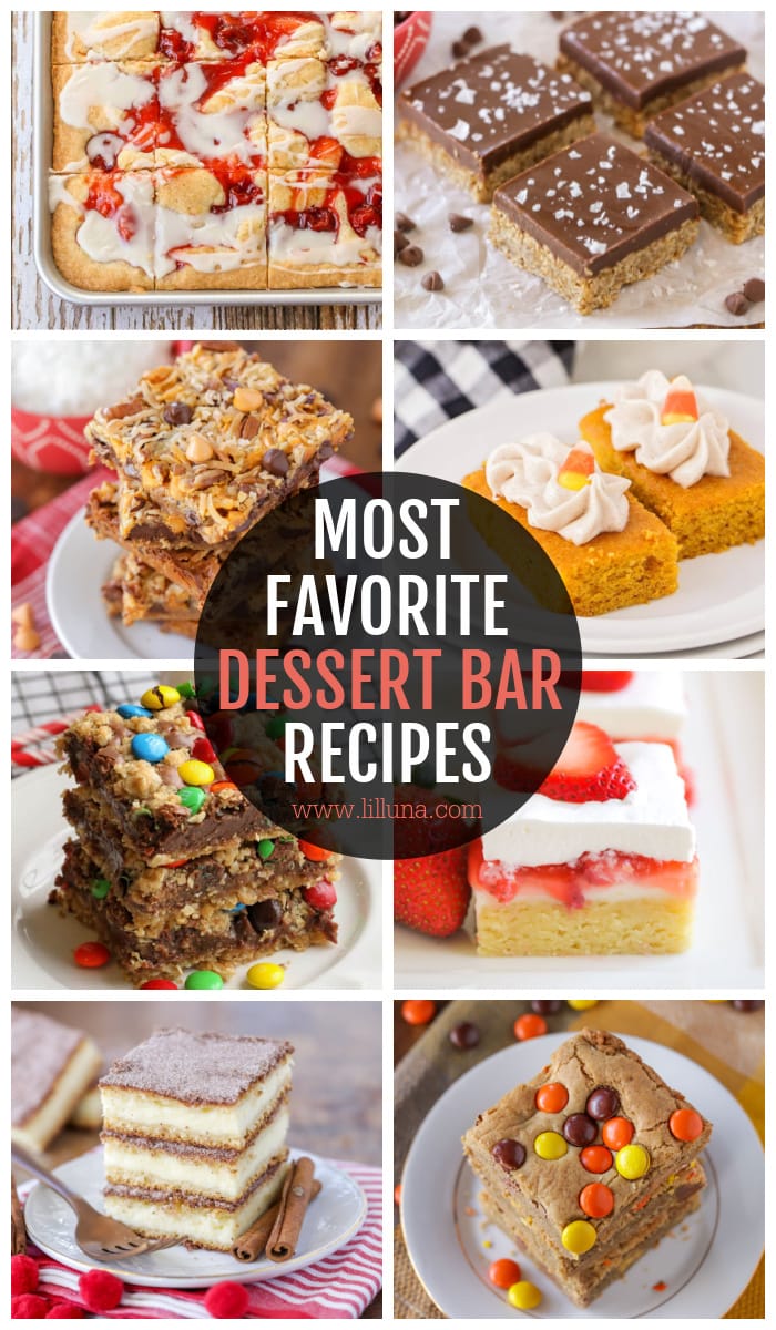 BEST Dessert Bar Recipes {20+ Bar Desserts!} | Lil' Luna