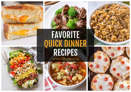 100+ Quick Dinner Ideas All 35 Minutes or LESS! | Lil' Luna