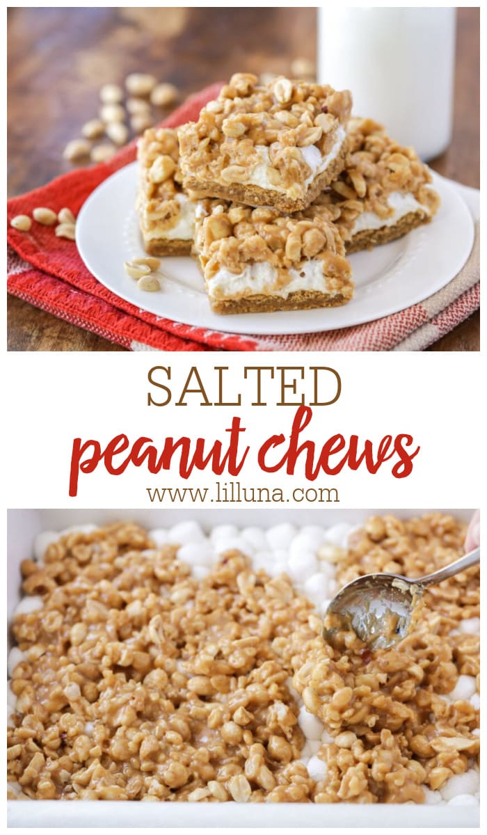 Salted Peanut Chews Recipe {Salty + Sweet} | Lil' Luna