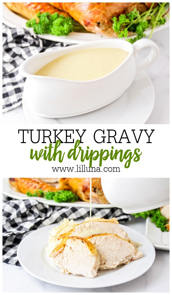 Turkey Gravy with Drippings {EASY from Scratch!} Lil' Luna