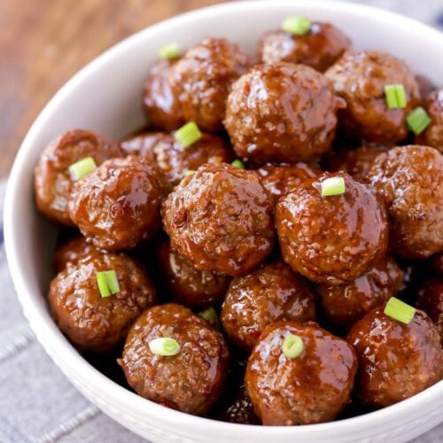 BEST Crockpot Meatballs - Just 5 Minutes to Prep! | Lil' Luna