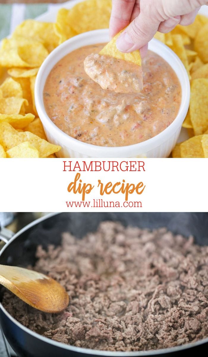 Hamburger Dip {Just 4 Ingredients} Lil' Luna