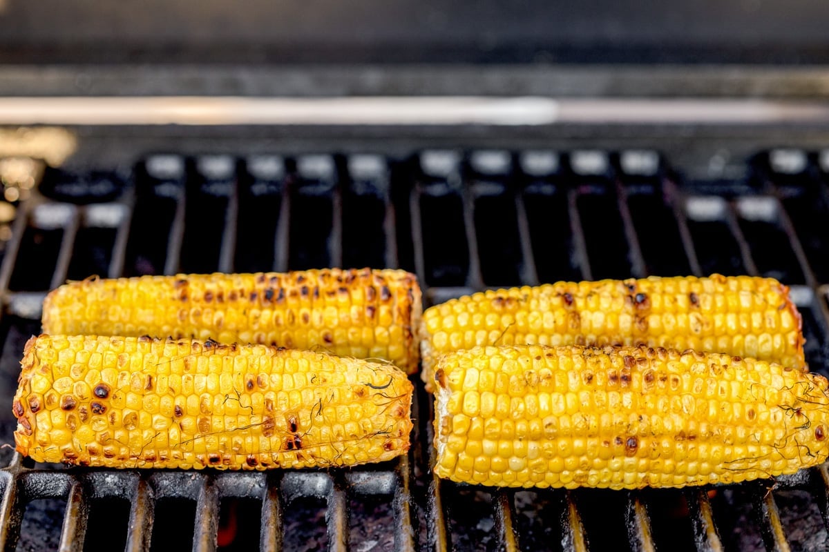 grilled corn for Mexican corn on the cob
