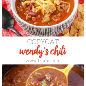 Wendy's” Chili…do you want onions and cheese with that?!