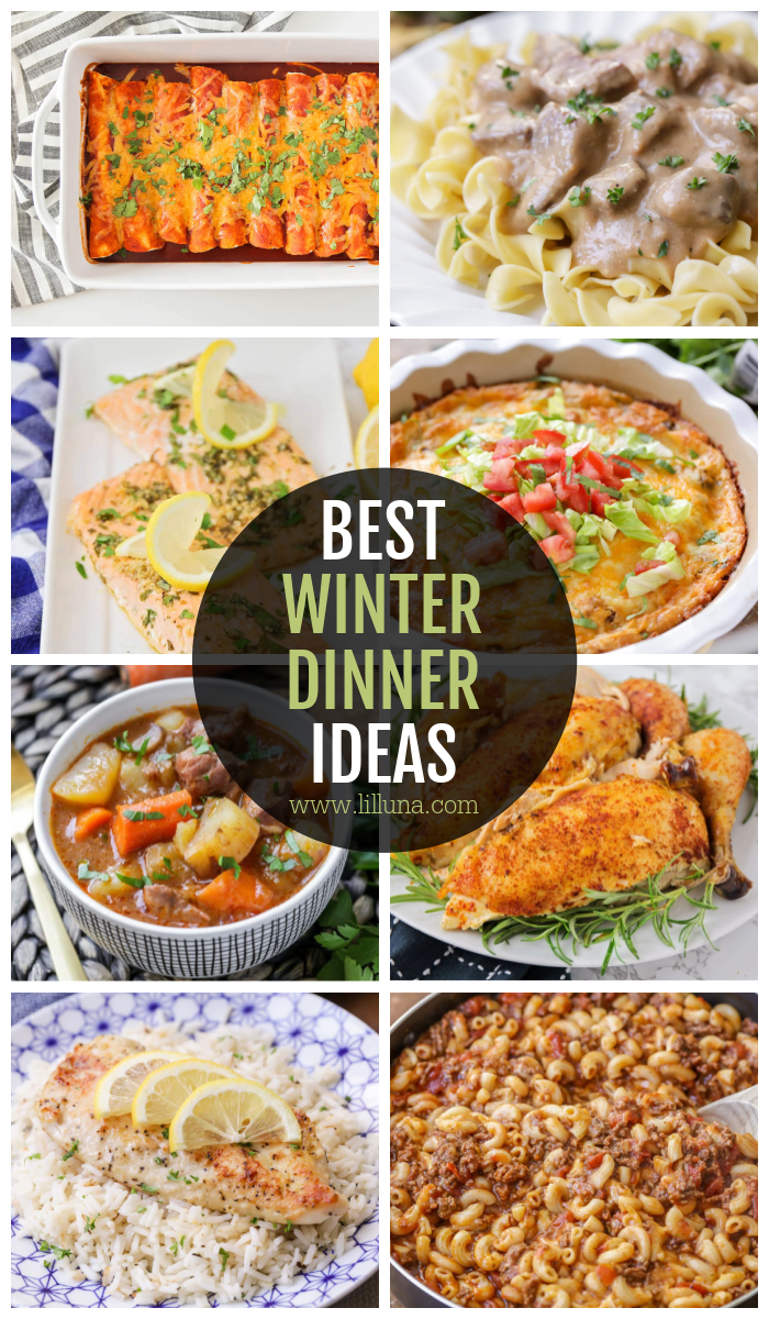 Winter Dinner Ideas Are Hearty Comforting And Warm The Soul With The   Winter Dinner Ideas Long Collage 