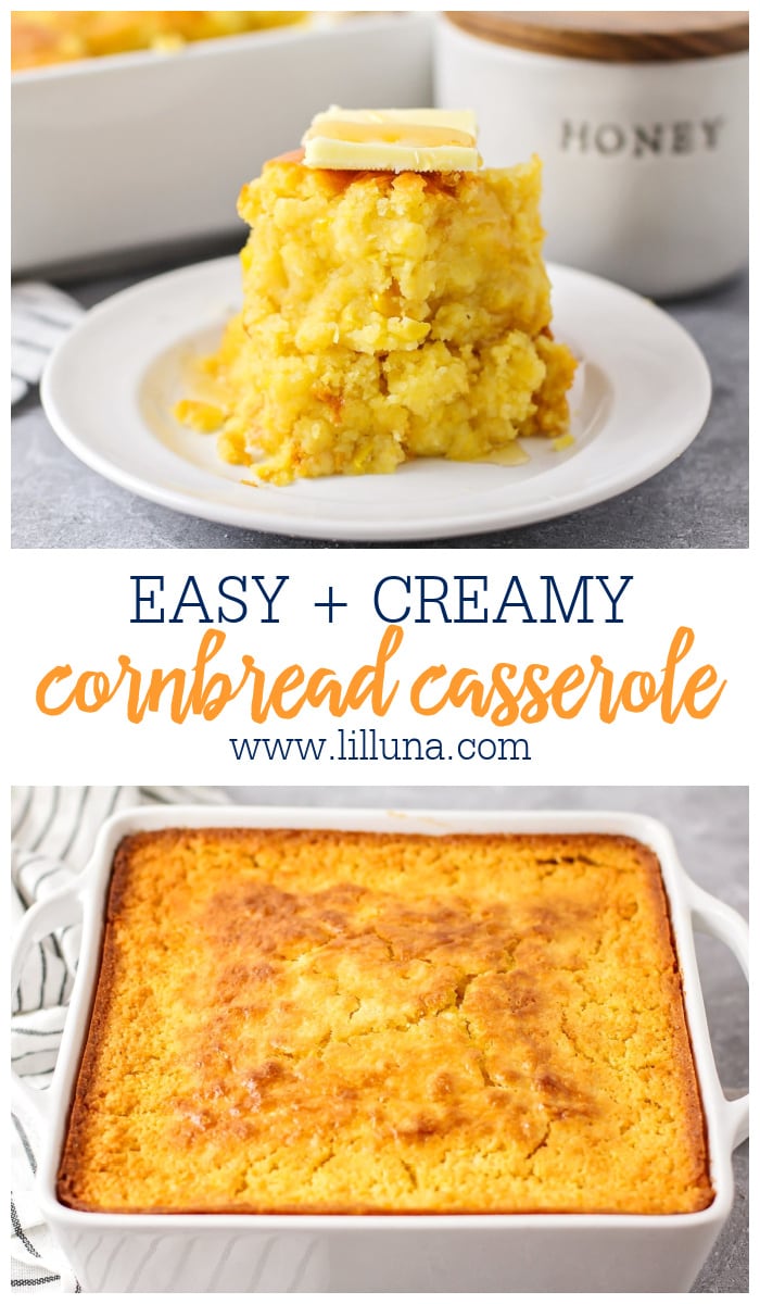 Easy Cornbread Casserole {Made With Jiffy Mix!} | Lil' Luna