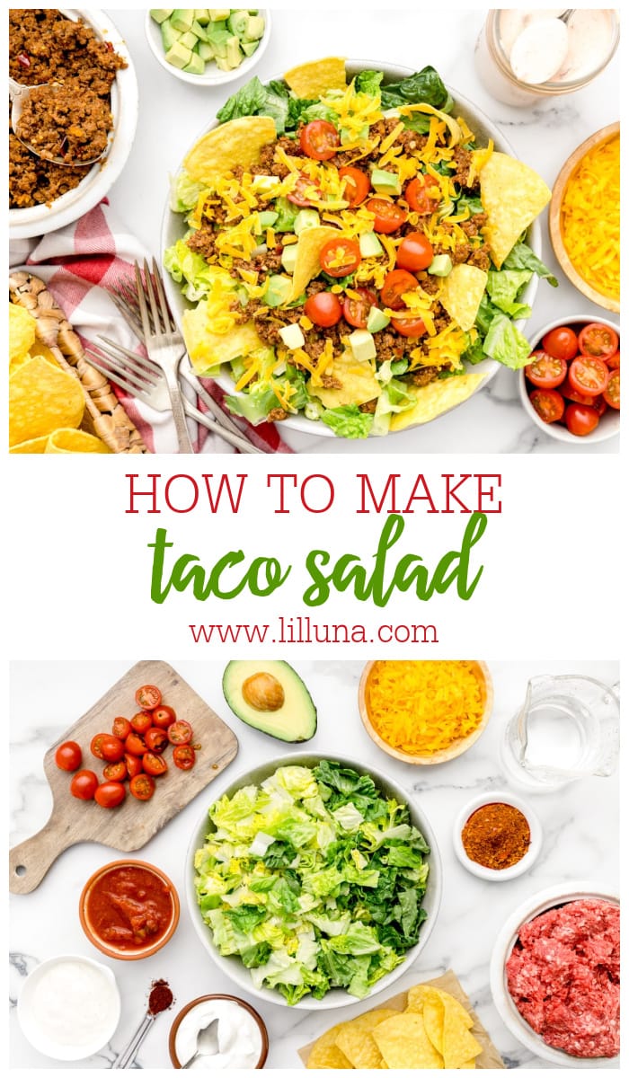 Easy Taco Salad Recipe | Lil' Luna