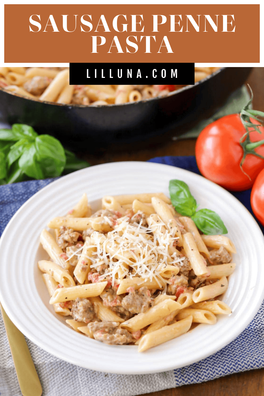 Sausage Penne Pasta Recipe 20 Minute Dinner Idea | Lil' Luna