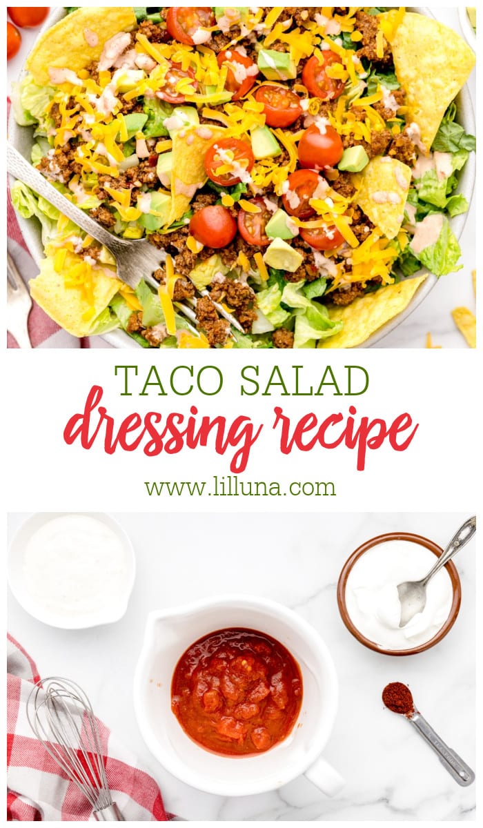 Taco Salad Dressing Made In 5 Minutes Lil Luna   Taco Salad Dressing Recipe Collage 