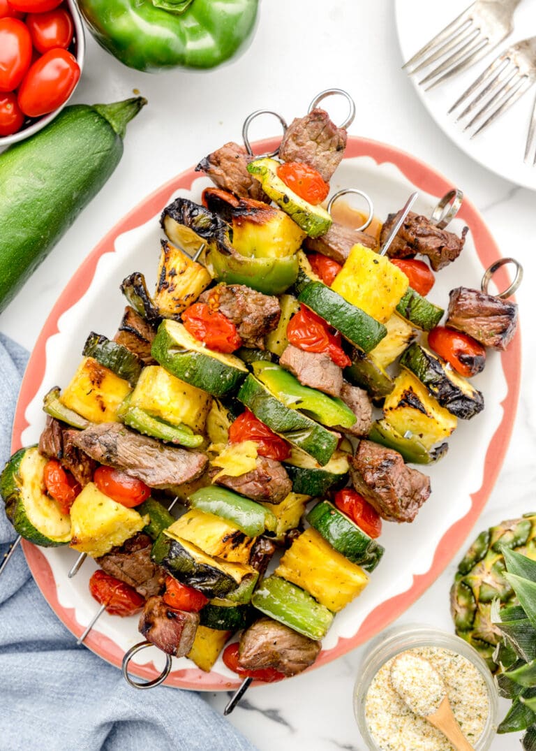 Grilled Steak Kabobs {With Vegetables} | Lil' Luna