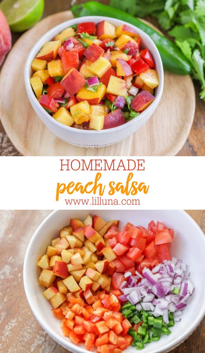 Homemade Peach Salsa Recipe | Lil' Luna