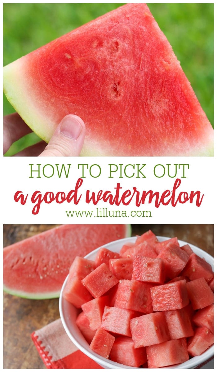 How to Pick Out a Good Watermelon {Tips + Tricks} | Lil' Luna