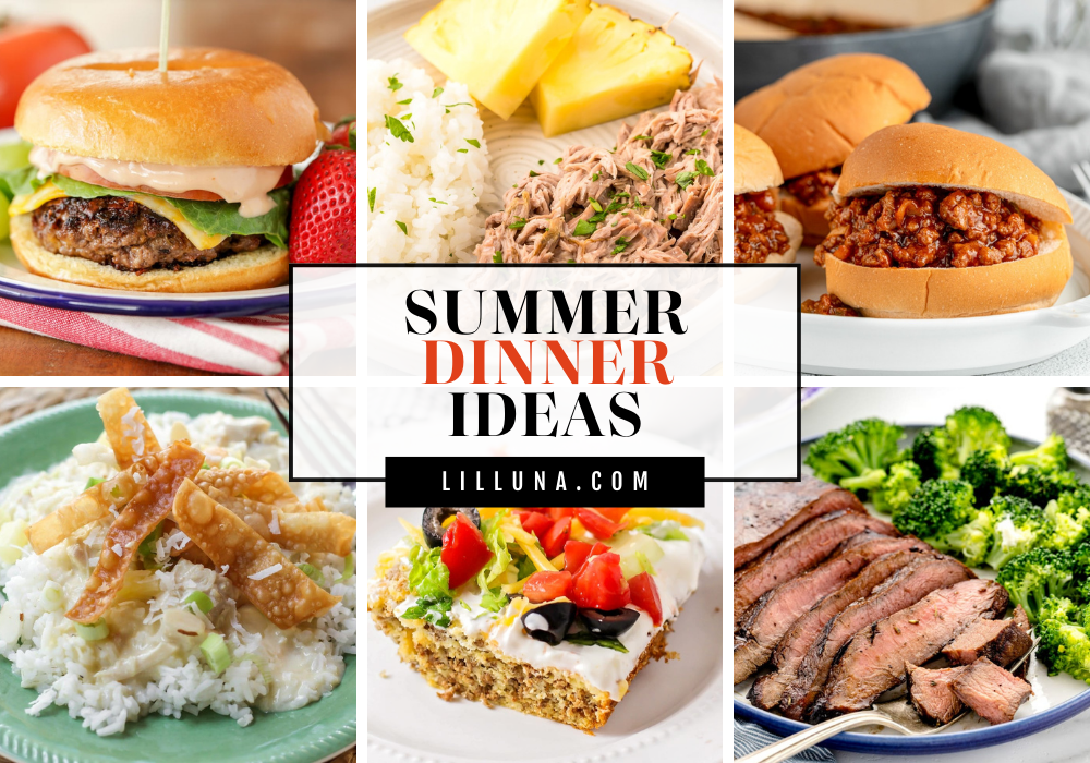 A collection of summer dinner ideas.