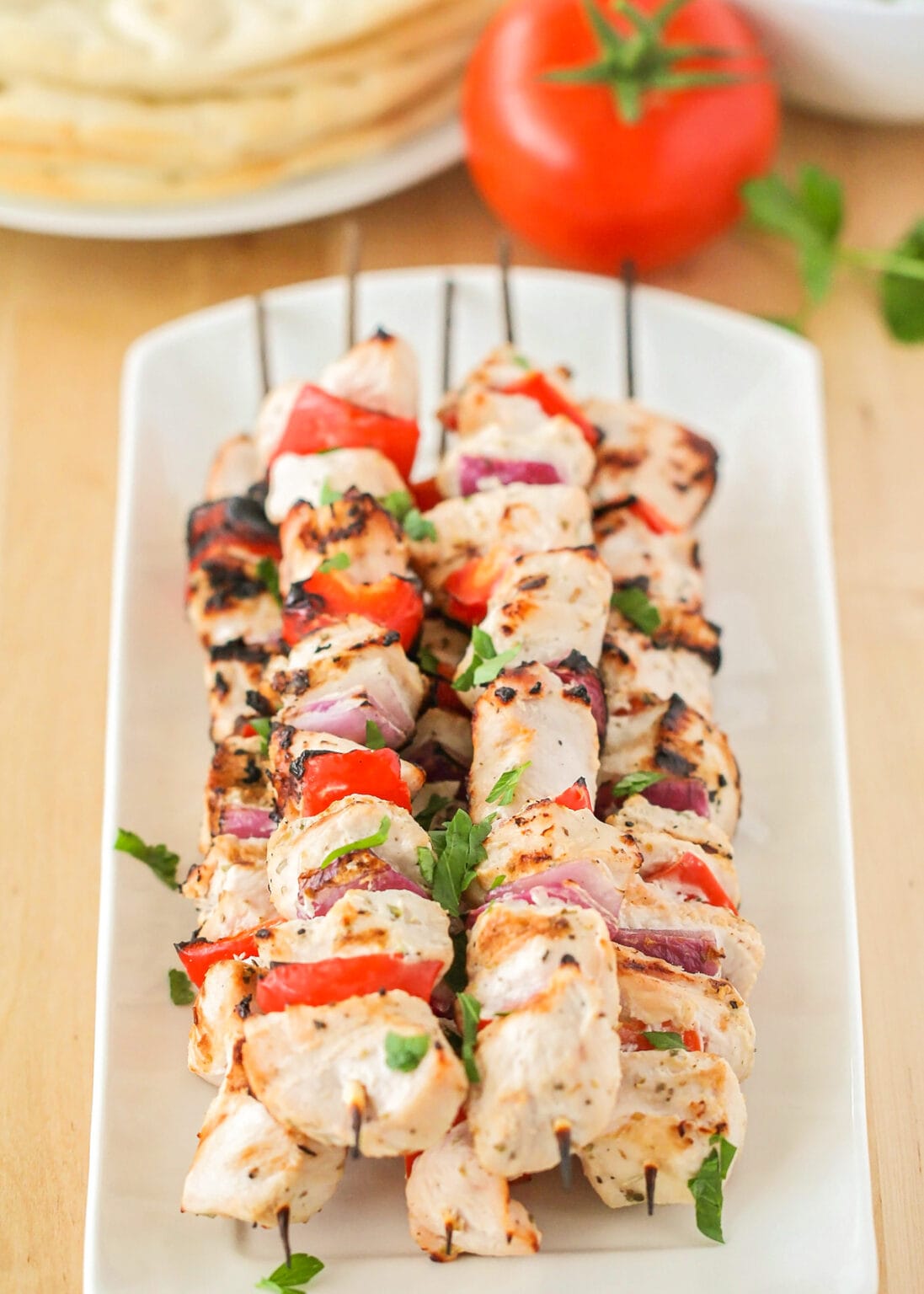 EASY Chicken Souvlaki {Greek Kabobs} | Lil' Luna