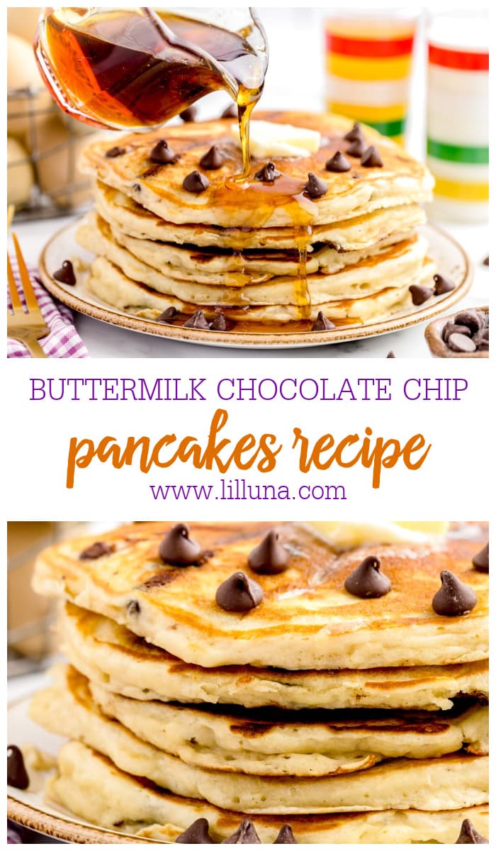 Buttermilk Chocolate Chip Pancakes Lil Luna