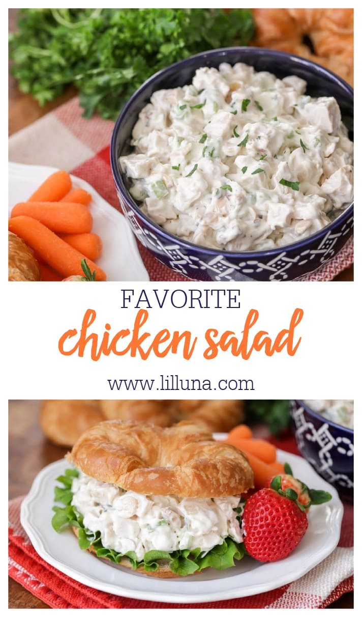 Chicken Salad Recipe {Perfect for Sandwiches!} + VIDEO | Lil' Luna