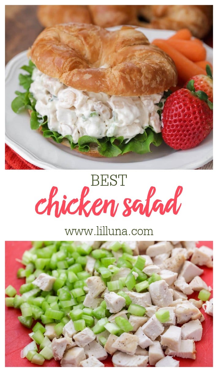 Chicken Salad Recipe {Perfect for Sandwiches!} + VIDEO | Lil' Luna