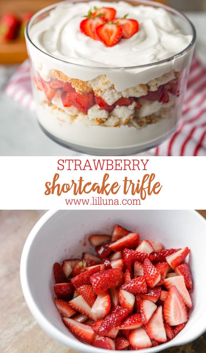 Strawberry Shortcake Trifle {Perfect Summer Dessert!} | Lil' Luna