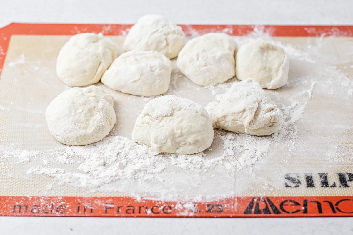 Fry bread dough balls, ready for rolling.